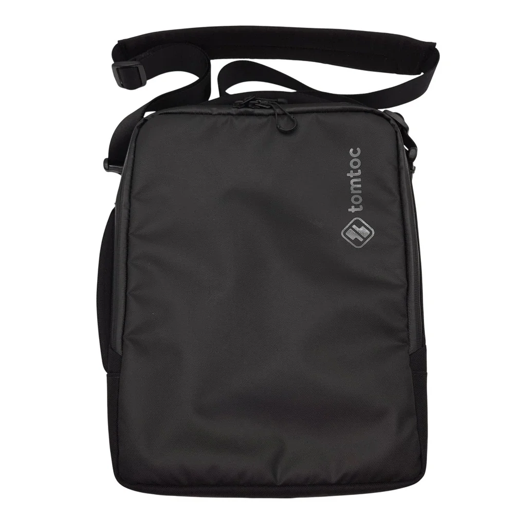 Tomtoc 360 Urban Black Laptop Tablet Shoulder Bag Cordura Ballistic‎ Fabric Case